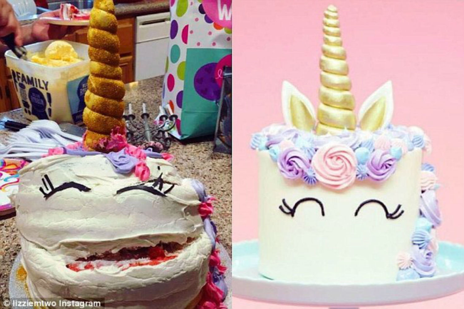 Birthday Cake Fail
 9 unicorn cake fails guaranteed to make you smile