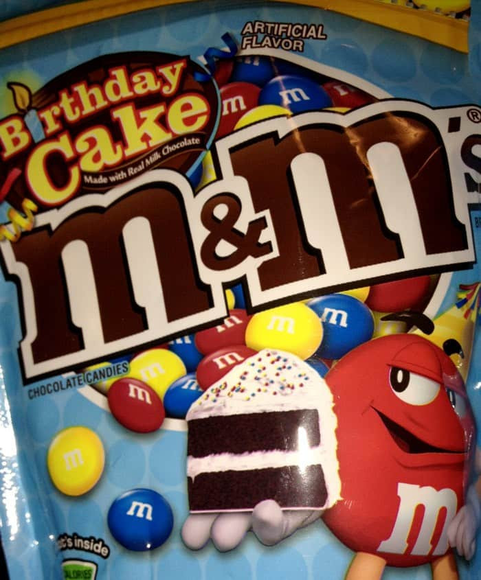 Birthday Cake M&amp;m
 6 Bags BIRTHDAY CAKE M&M s Milk Chocolate M&Ms M&M Candy 8