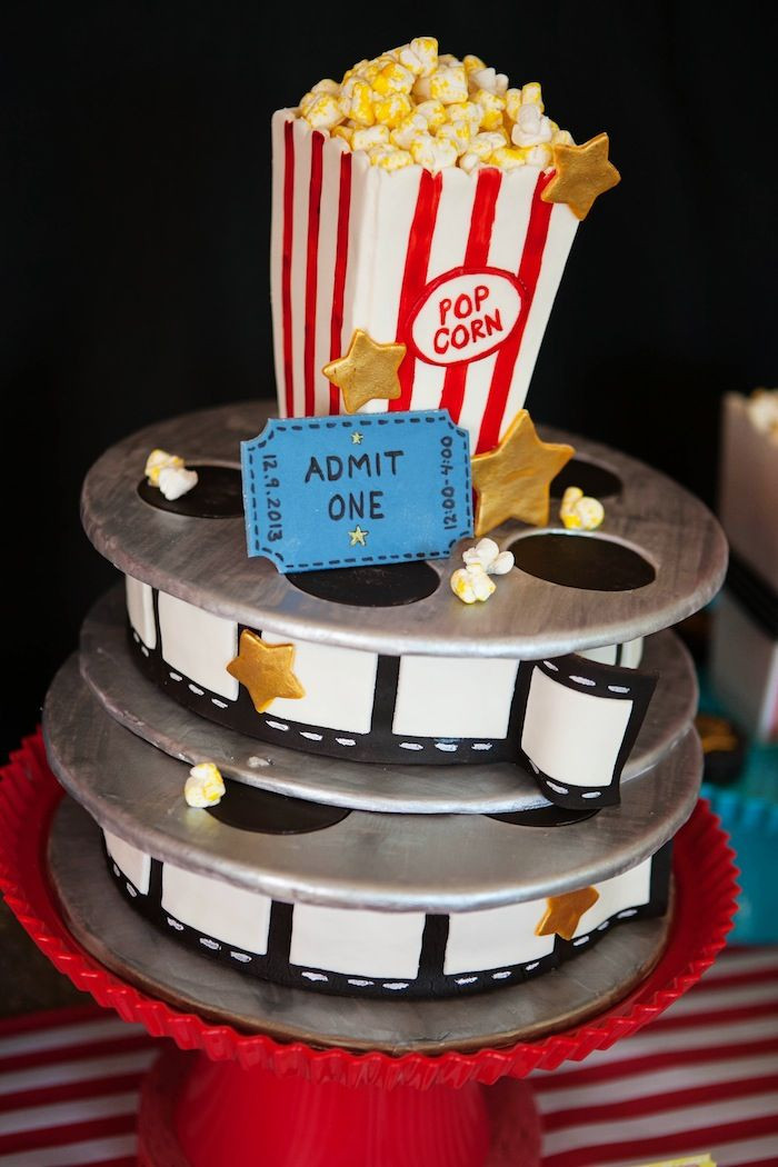 Birthday Cake Movie
 Southern Blue Celebrations Movie Star Movie Night Cake