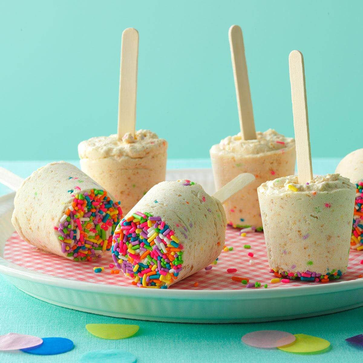 Birthday Cake Pop Recipe
 Birthday Cake Freezer Pops Recipe