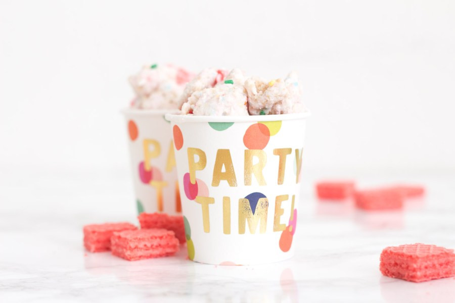 Birthday Cake Puppy Chow
 Birthday Cake Puppy Chow Treats and Trends