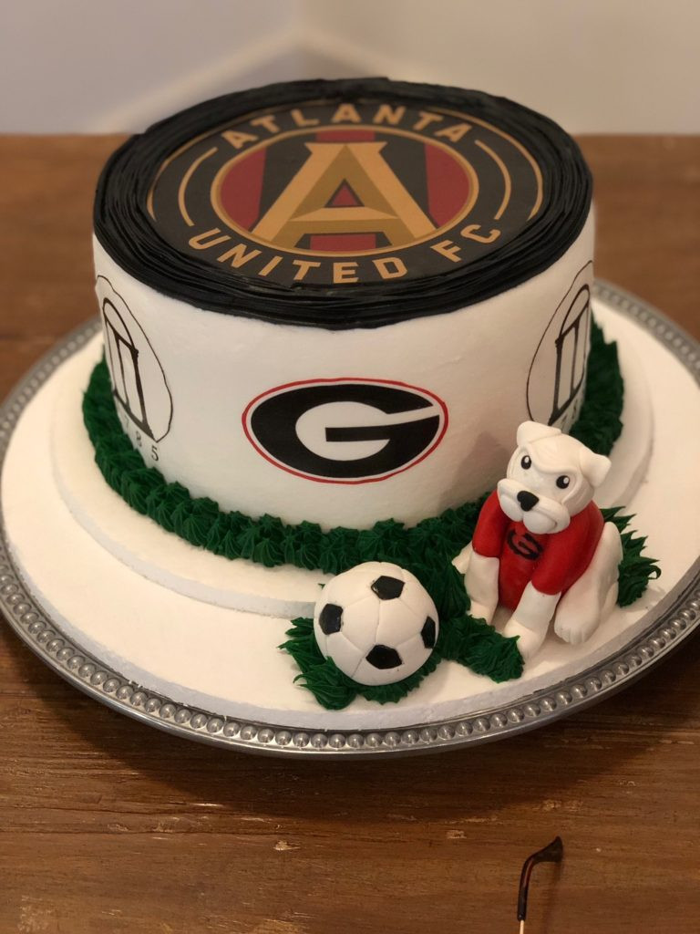 Birthday Cakes Atlanta
 Atlanta Sports Themed Cake MB 134 Confection Perfection