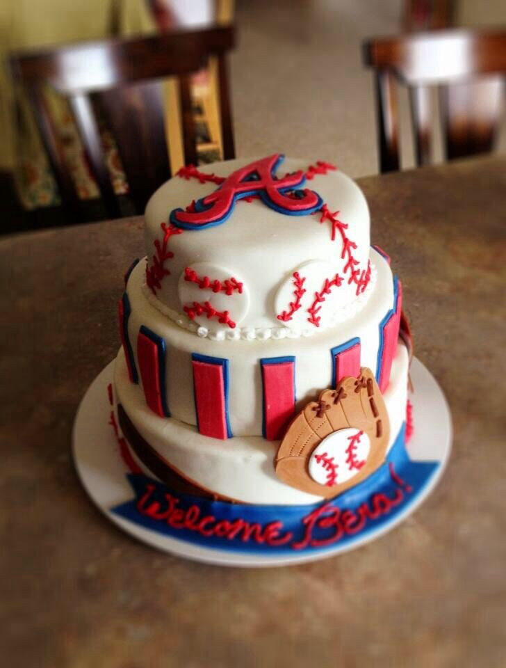 Birthday Cakes Atlanta
 Atlanta Braves Baby Shower cake