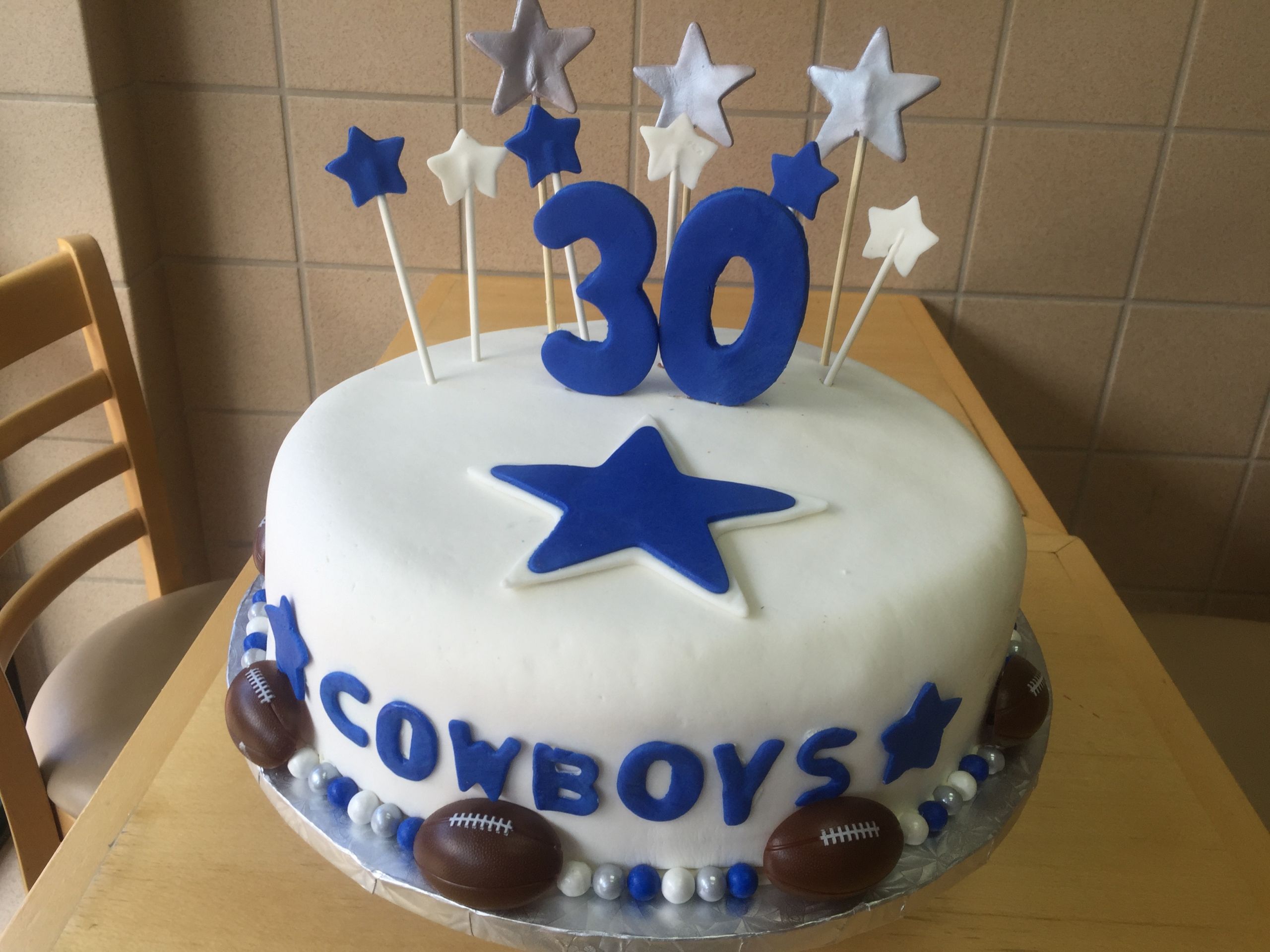 Birthday Cakes Dallas
 Dallas Cowboys themed 30th Birthday Cake – Wild Berries