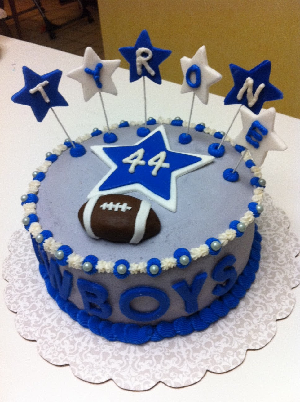 Birthday Cakes Dallas
 Gingerly Created Confections Dallas Cowboys Cake