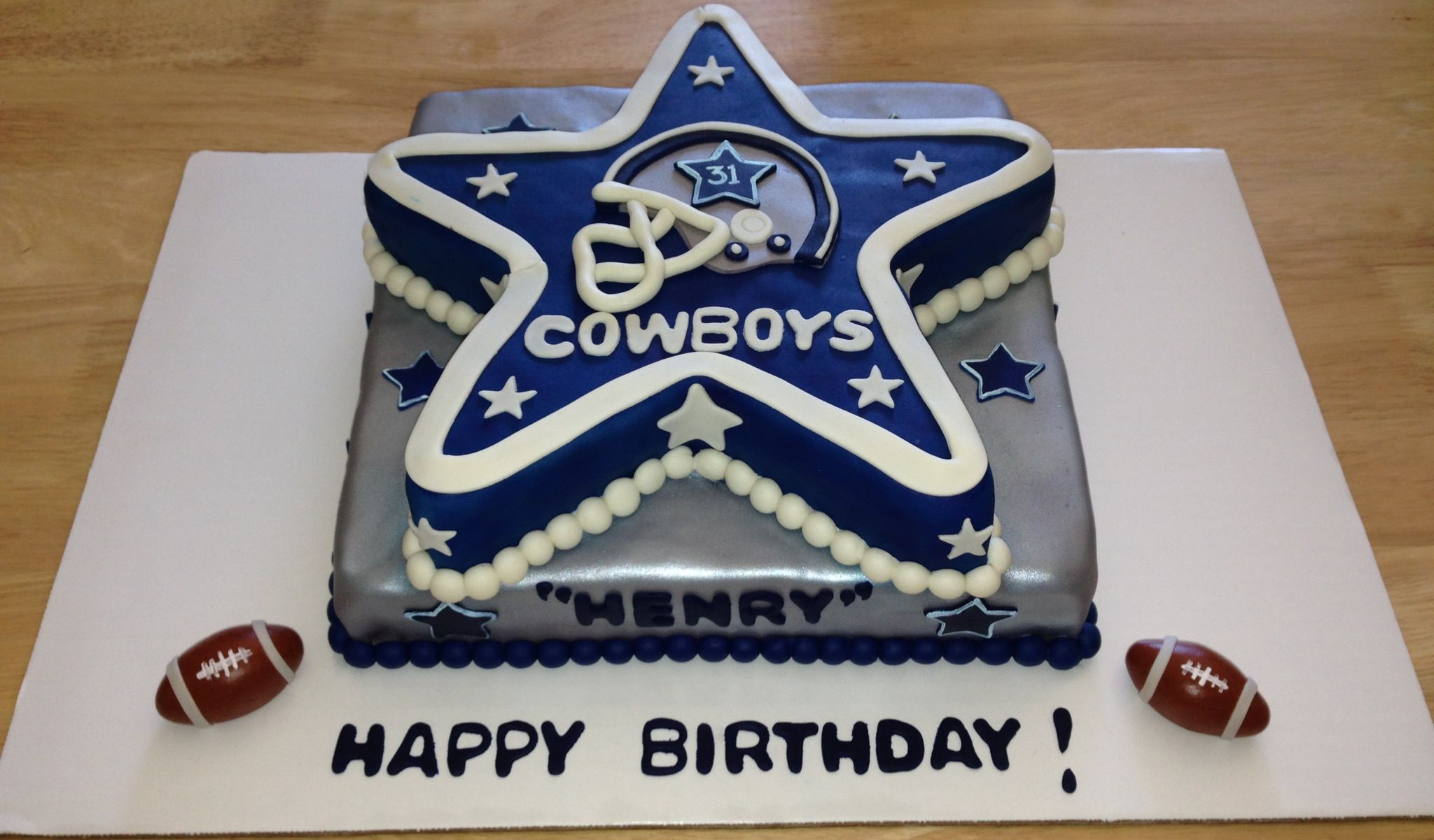 Birthday Cakes Dallas
 Dallas Cowboys Birthday Cake Football Party