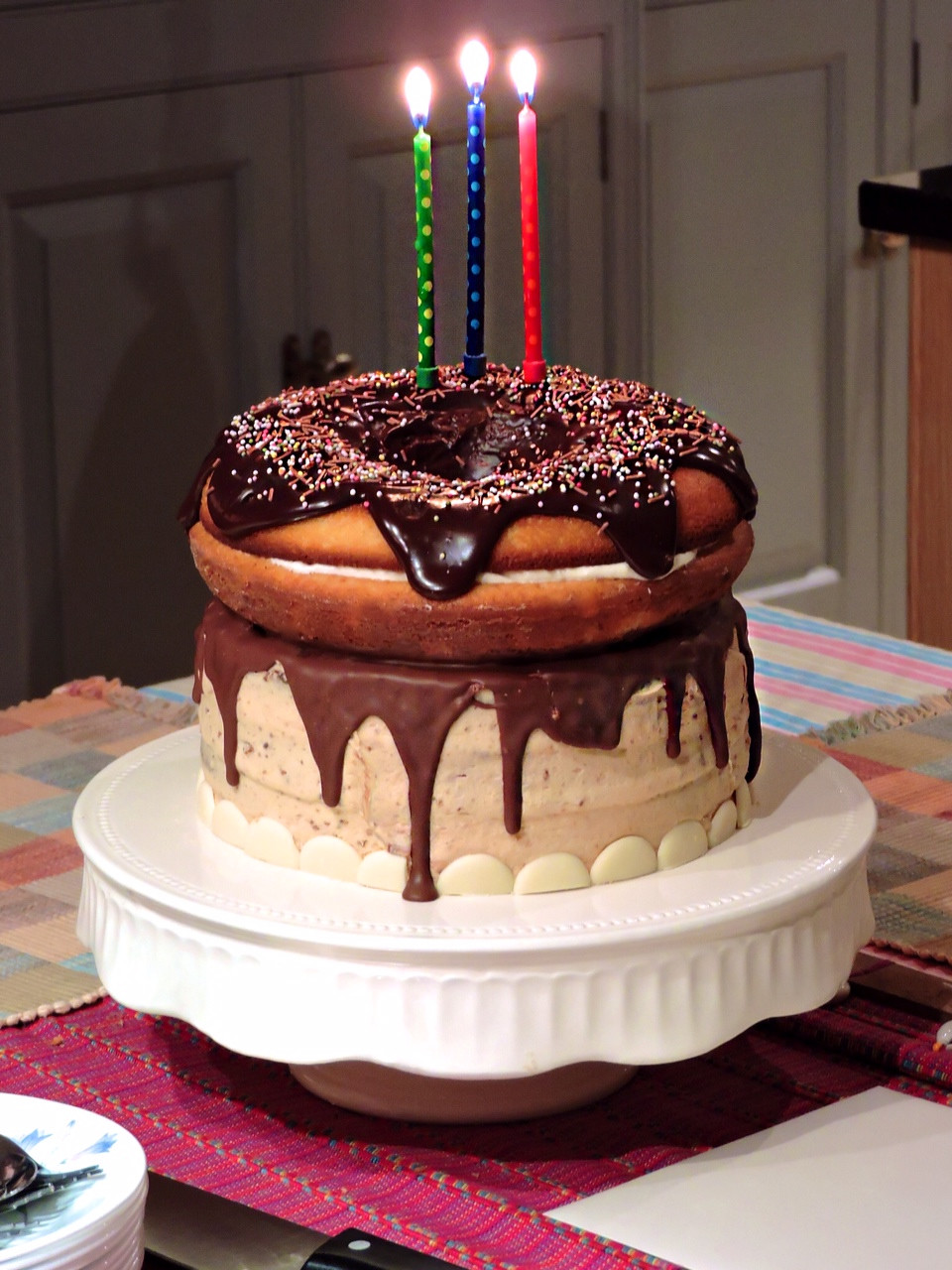 Birthday Cakes
 Giant Doughnut Birthday Cake – BakedByH