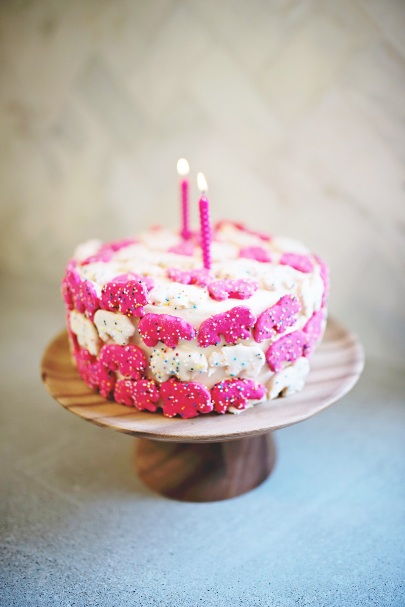 Birthday Cakes
 Animal Cookie Birthday Cake • A Subtle Revelry