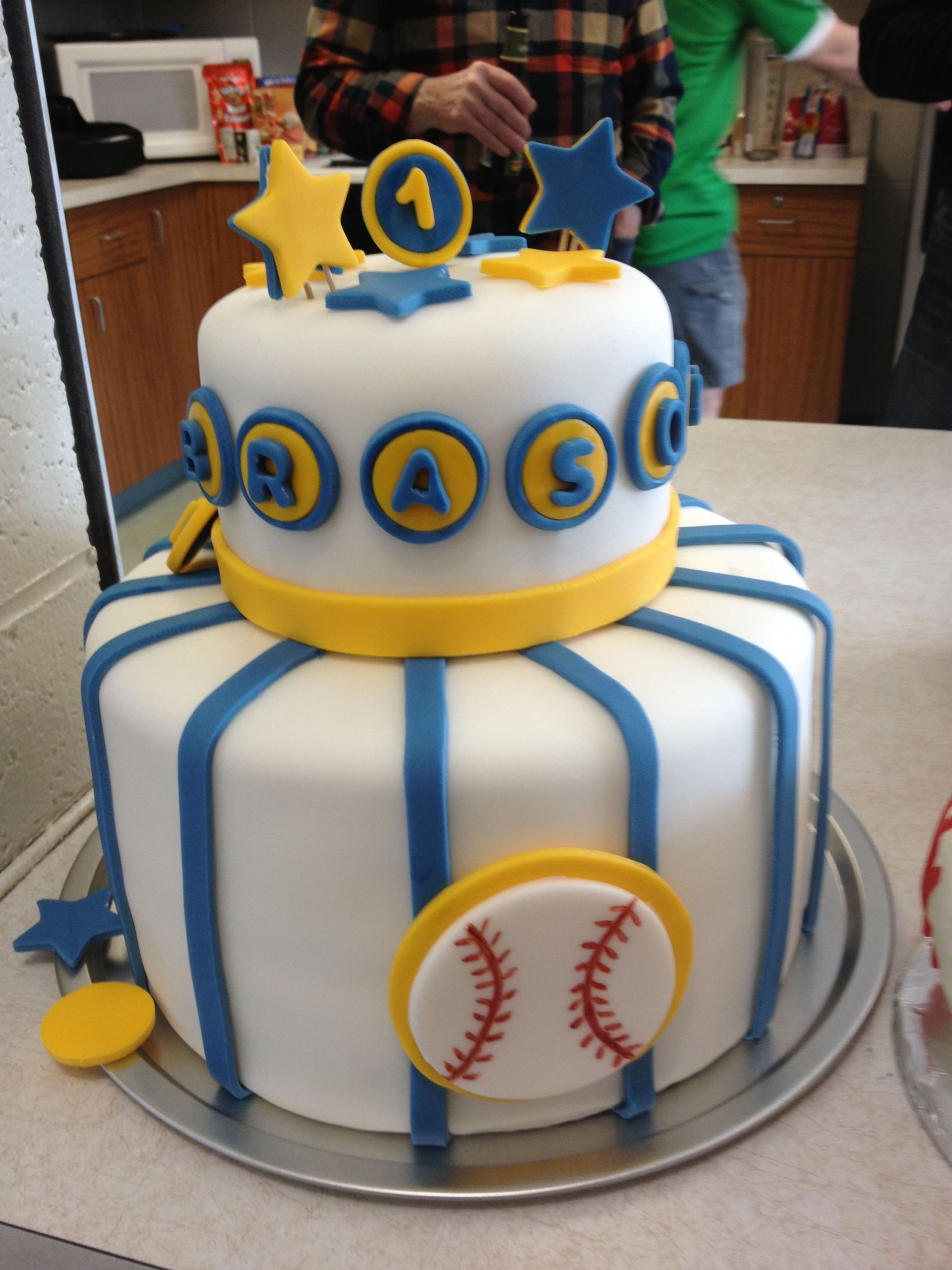 Birthday Cakes Milwaukee
 First Birthday Brewers Baseball Cake