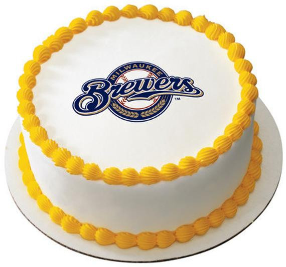 Birthday Cakes Milwaukee
 MLB Milwaukee Brewers Edible Cake and Cupcake by