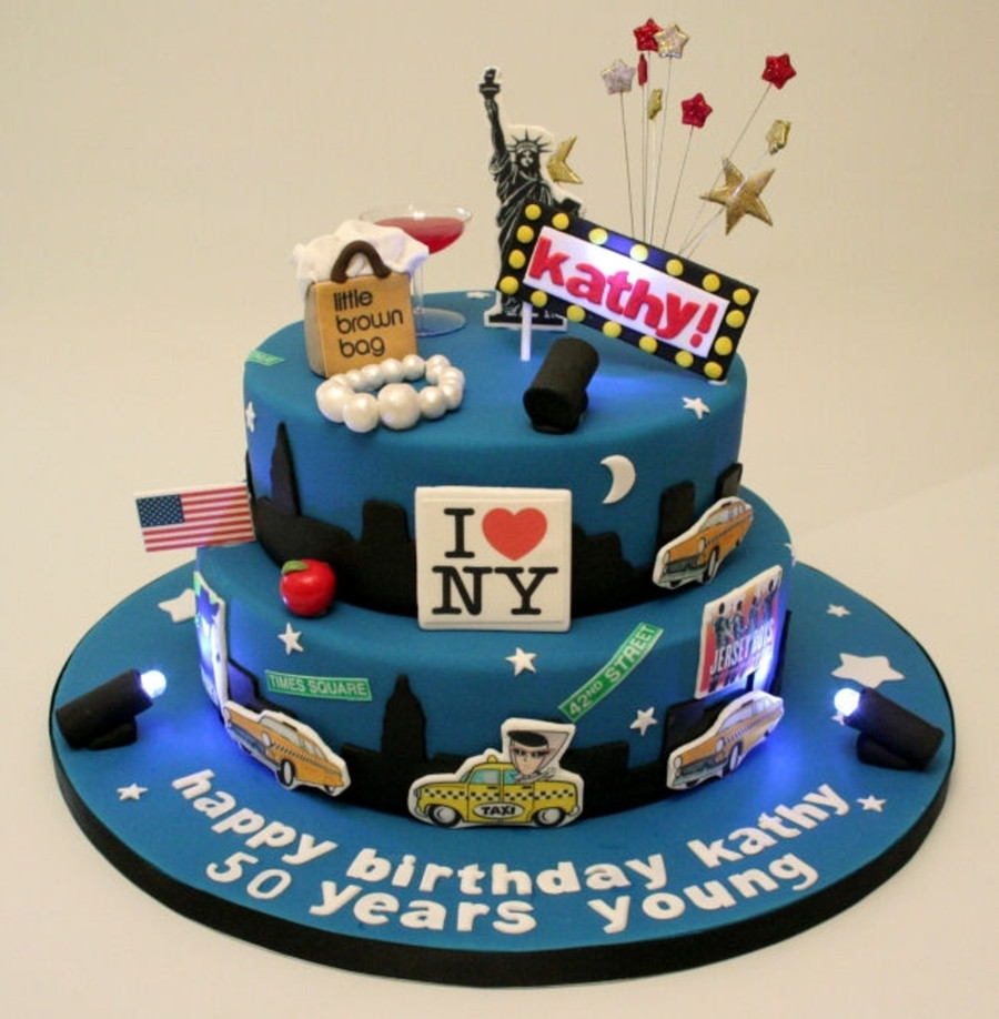Birthday Cakes Nyc
 50Th Birthday New York Skyline Cake CakeCentral