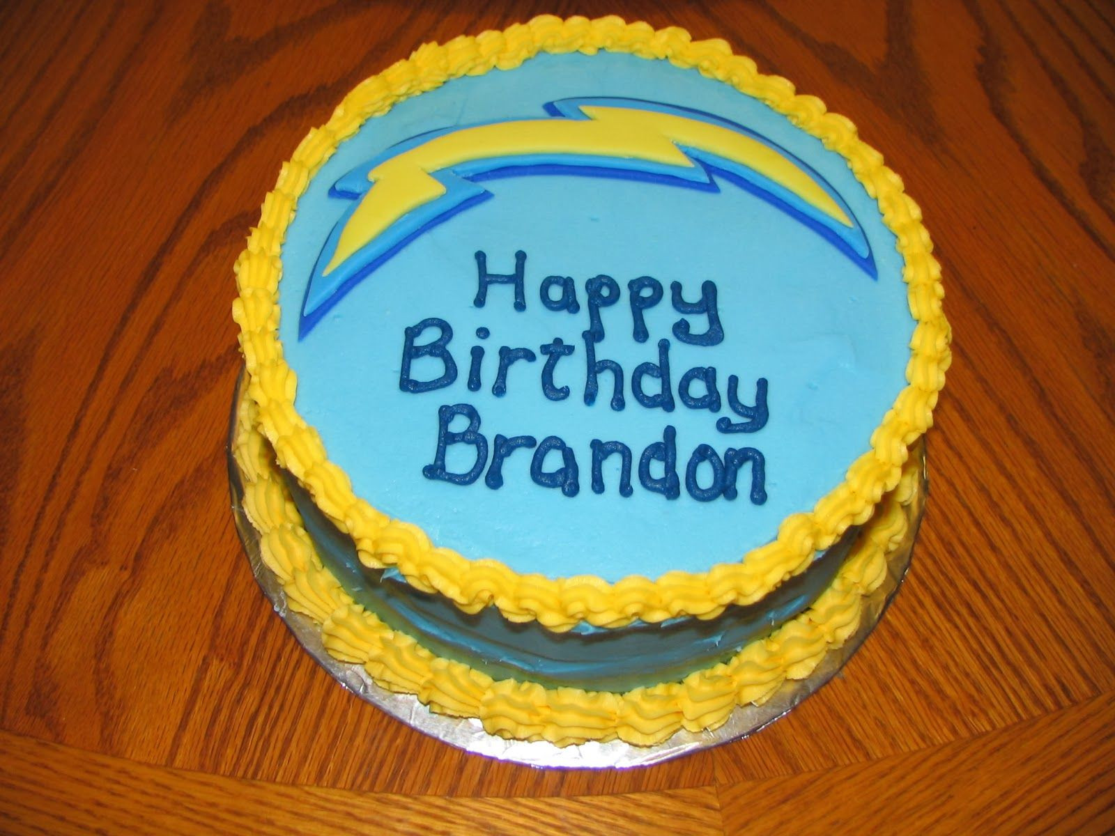 Birthday Cakes San Diego
 San Diego Chargers cake by Janet Clark Piped Dreams