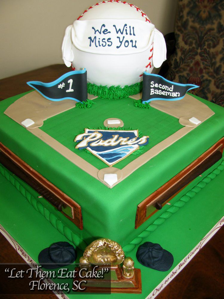 Birthday Cakes San Diego
 San Diego Padres cake baseball party