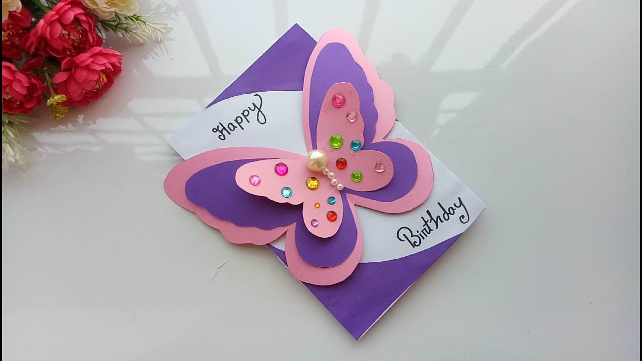 Birthday Card Decorations
 Beautiful Handmade Birthday card Birthday card idea