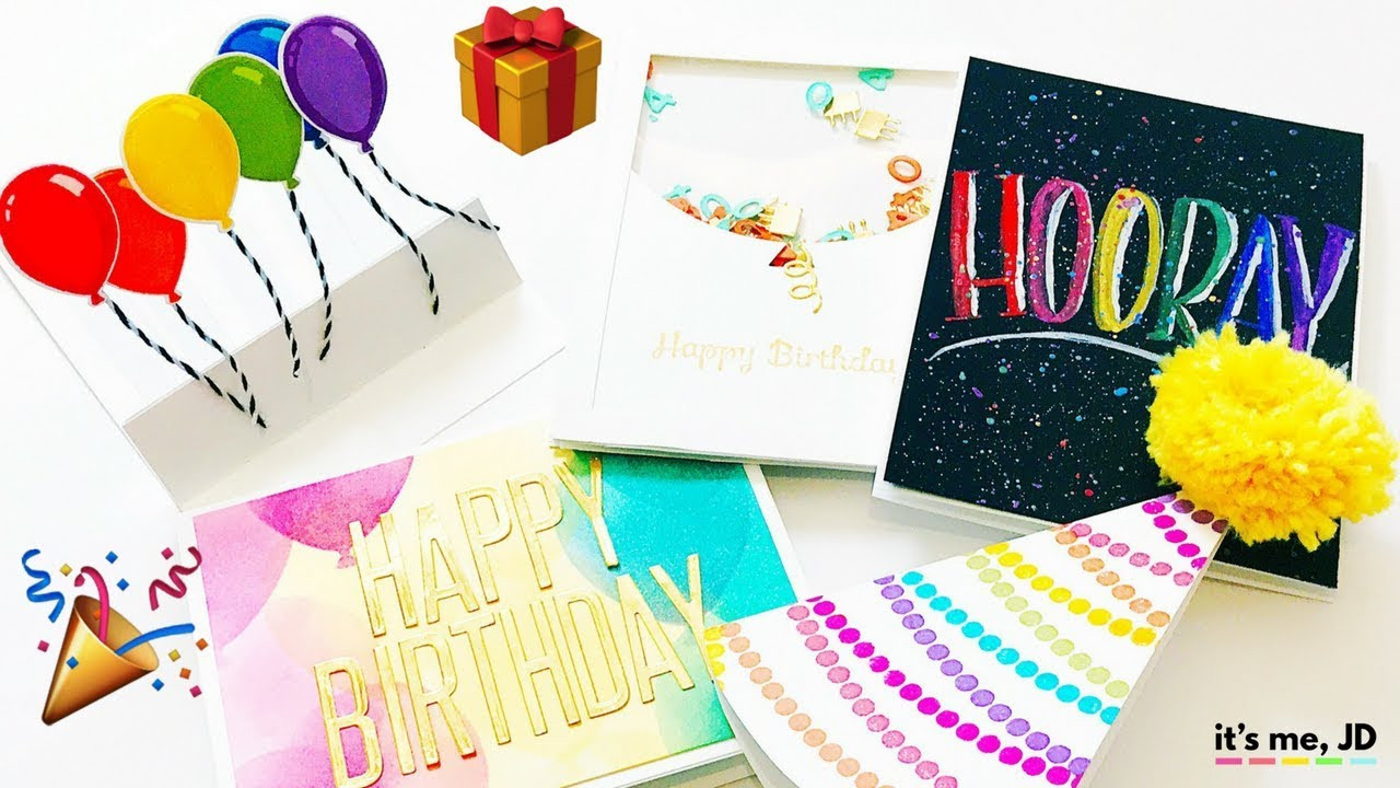 Birthday Card Decorations
 5 DIY BIRTHDAY CARDS IDEAS