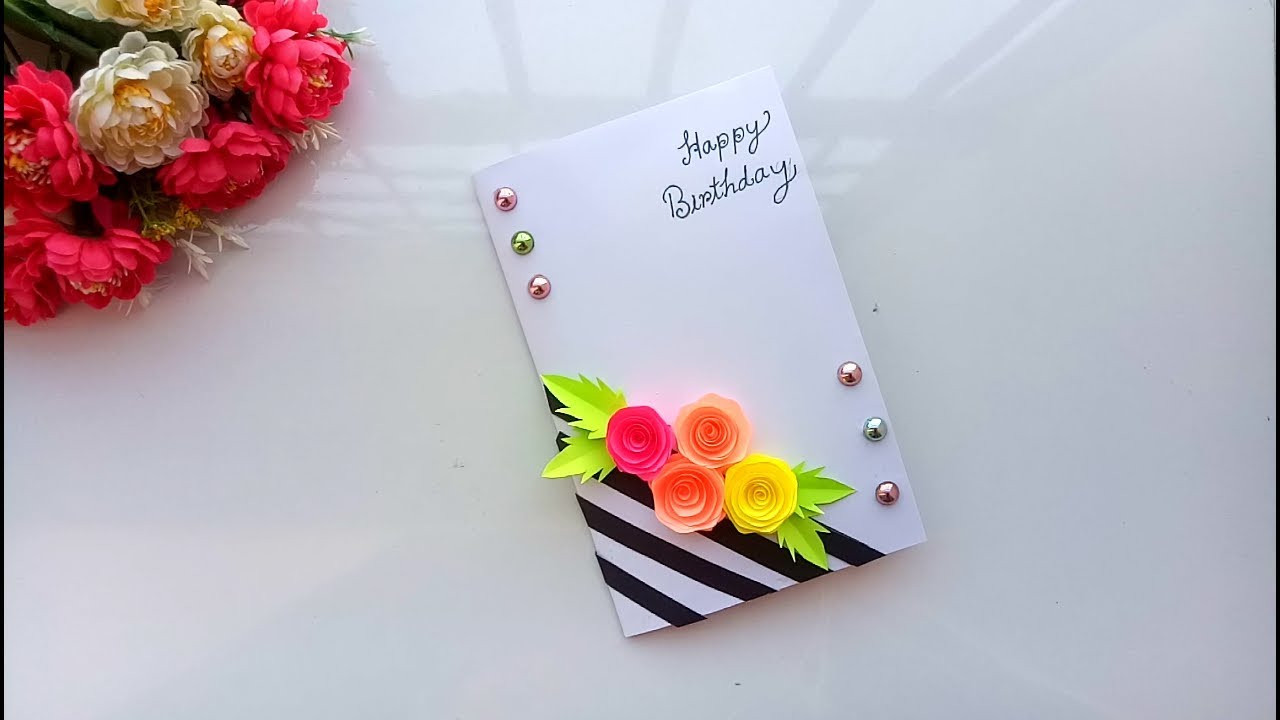 Birthday Card Decorations
 Beautiful Handmade Birthday card Birthday card idea