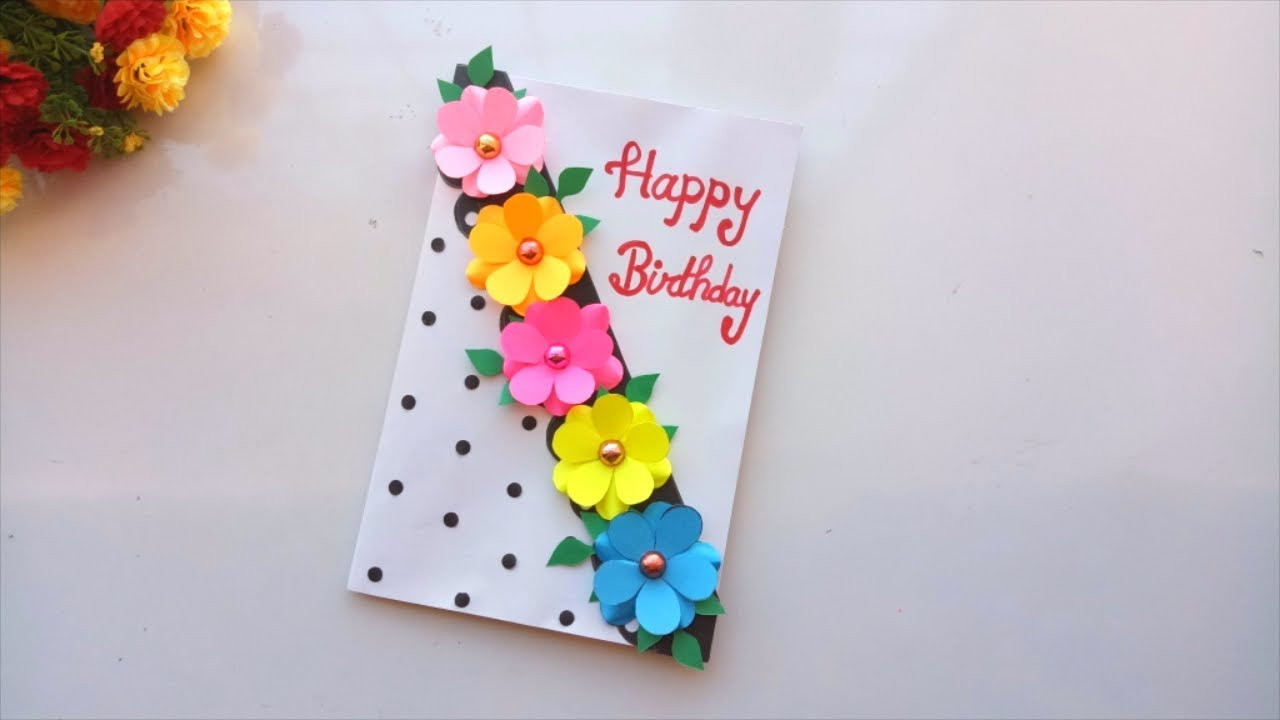 Birthday Card Decorations
 Beautiful Handmade Birthday Card idea DIY GREETING cards