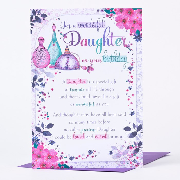 Birthday Card For Daughter
 Birthday Card Daughter Perfume Atomisers