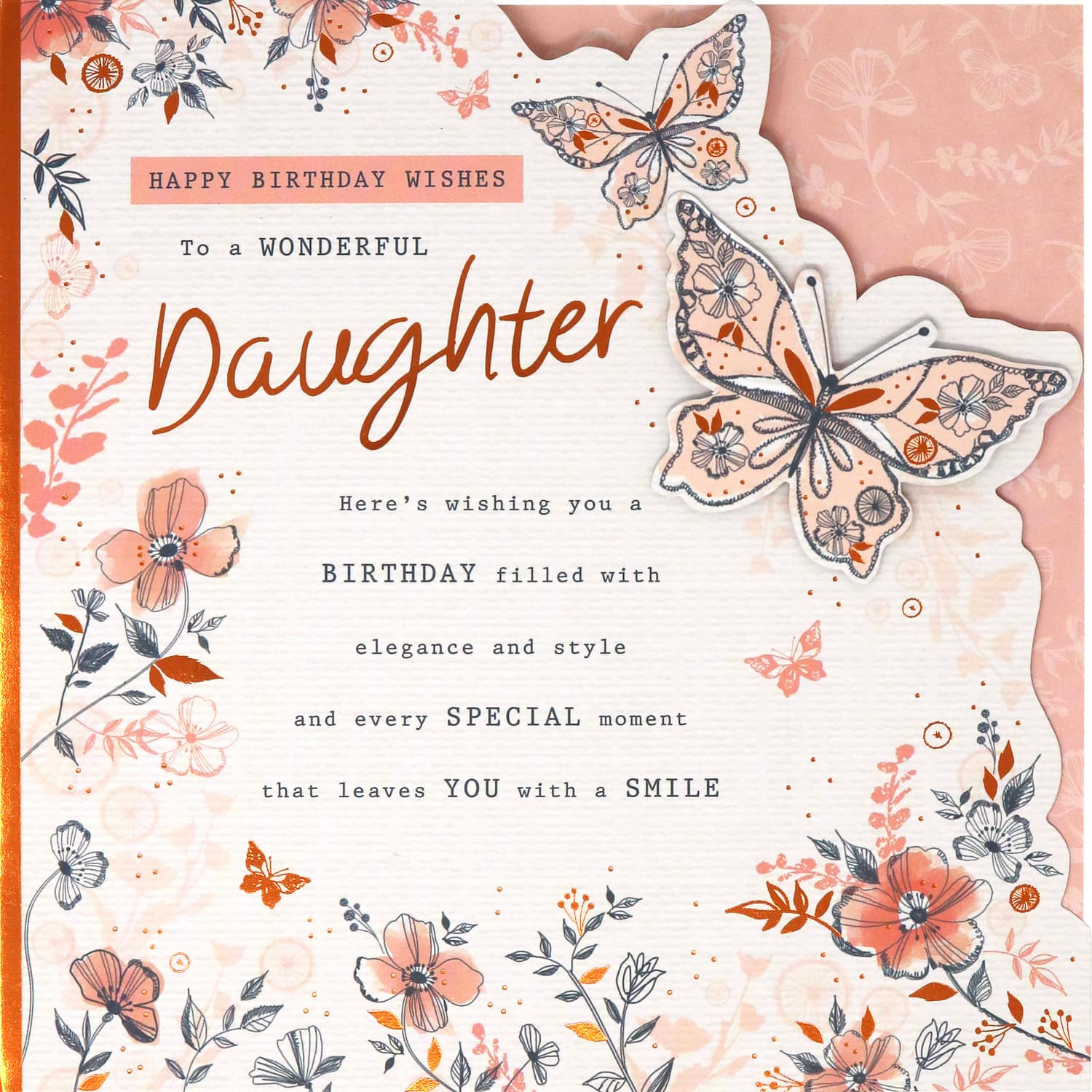 Birthday Card For Daughter
 Wonderful Daughter Birthday Card