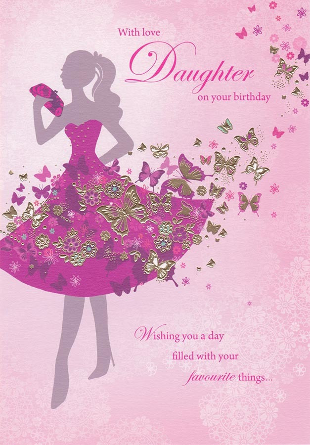 Birthday Card For Daughter
 Daughter Birthday Card Silhouette Sara Miller CardSpark