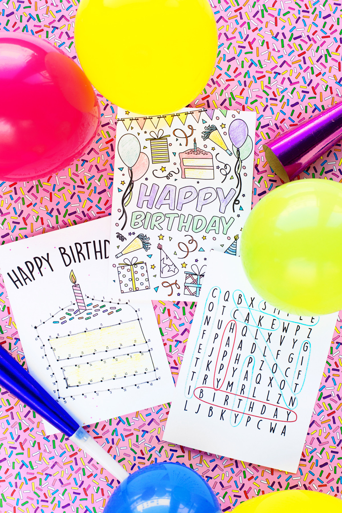 Birthday Card Online Free
 Free Printable Birthday Cards for Kids Studio DIY