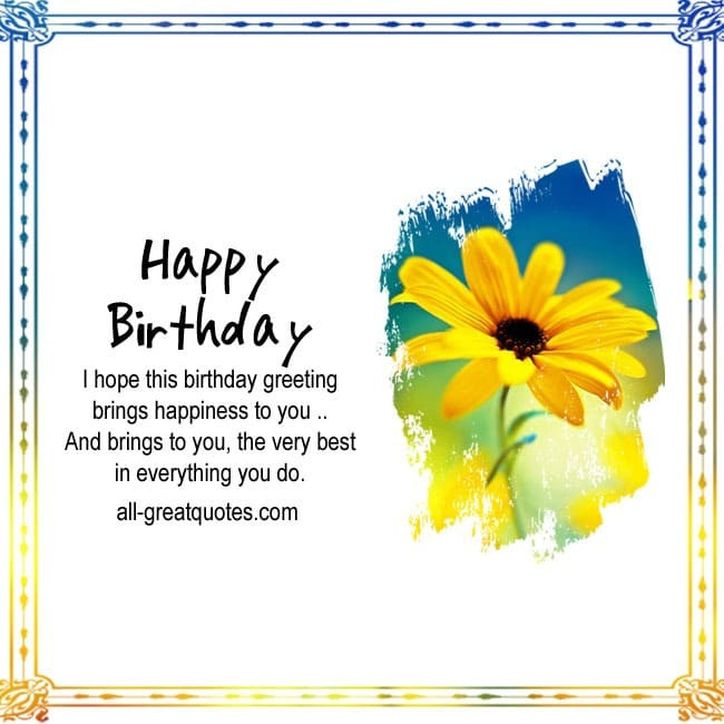 Birthday Cards Facebook
 Happy Birthday