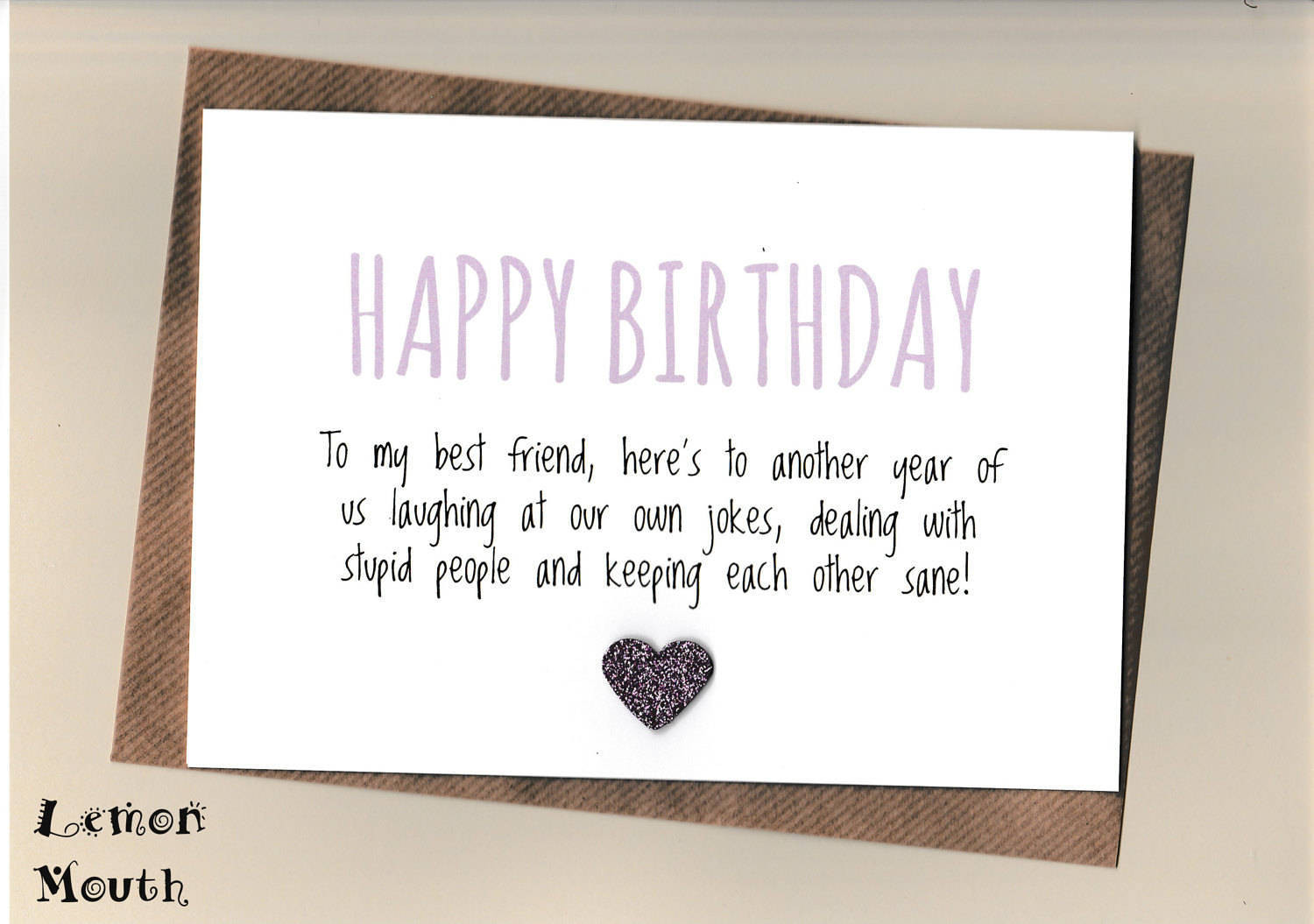 Birthday Cards For Friends Funny
 Funny BEST FRIEND Birthday Card Bestie Love Friends