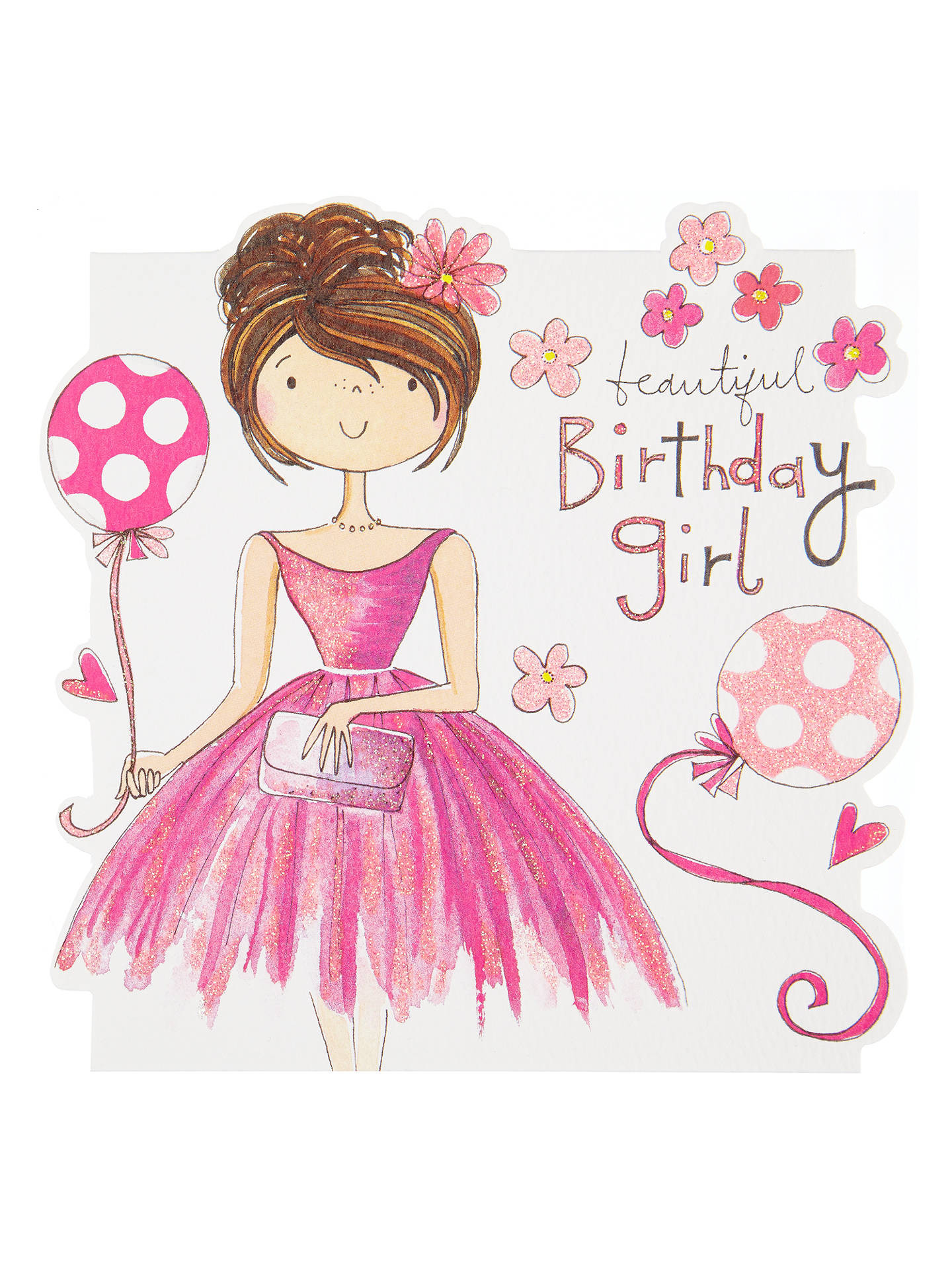 Birthday Cards For Girls
 Rachel Ellen Beautiful Girl Birthday Card at John Lewis