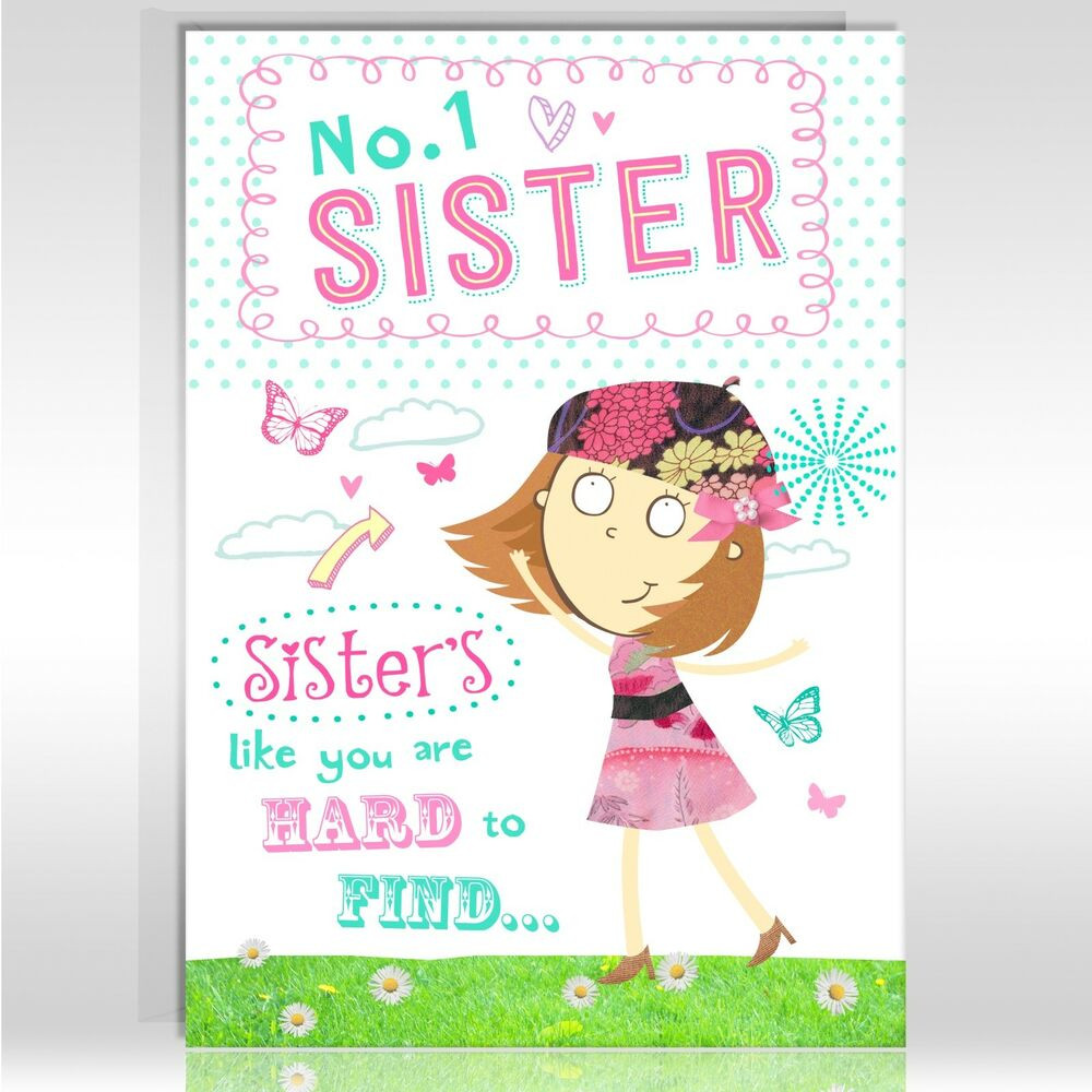Birthday Cards For Sister Funny
 SISTER Birthday Greetings Card Funny Humour Joke