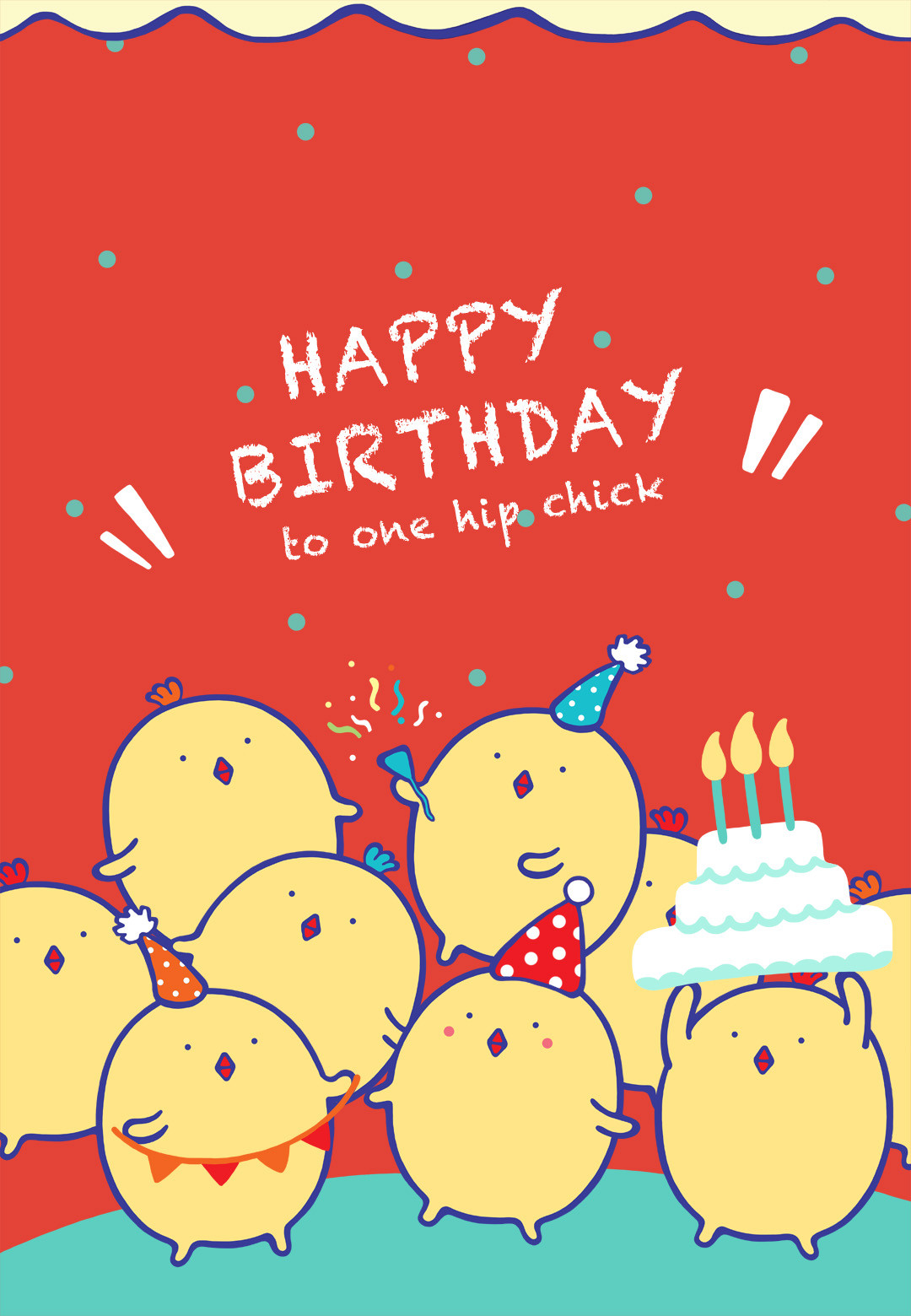 Birthday Cards Wishes
 e Hip Chick Birthday Card Free