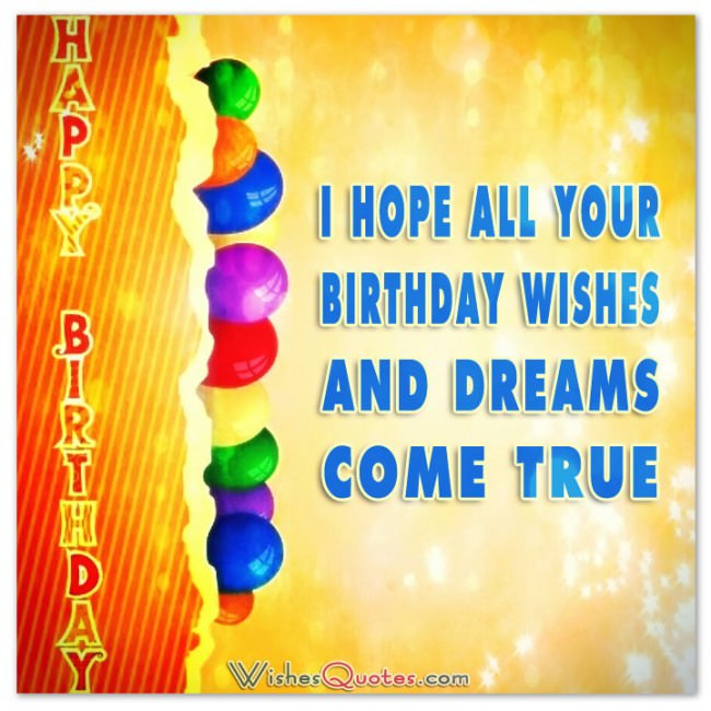 Birthday Cards Wishes
 Happy Birthday Greeting Cards – By WishesQuotes