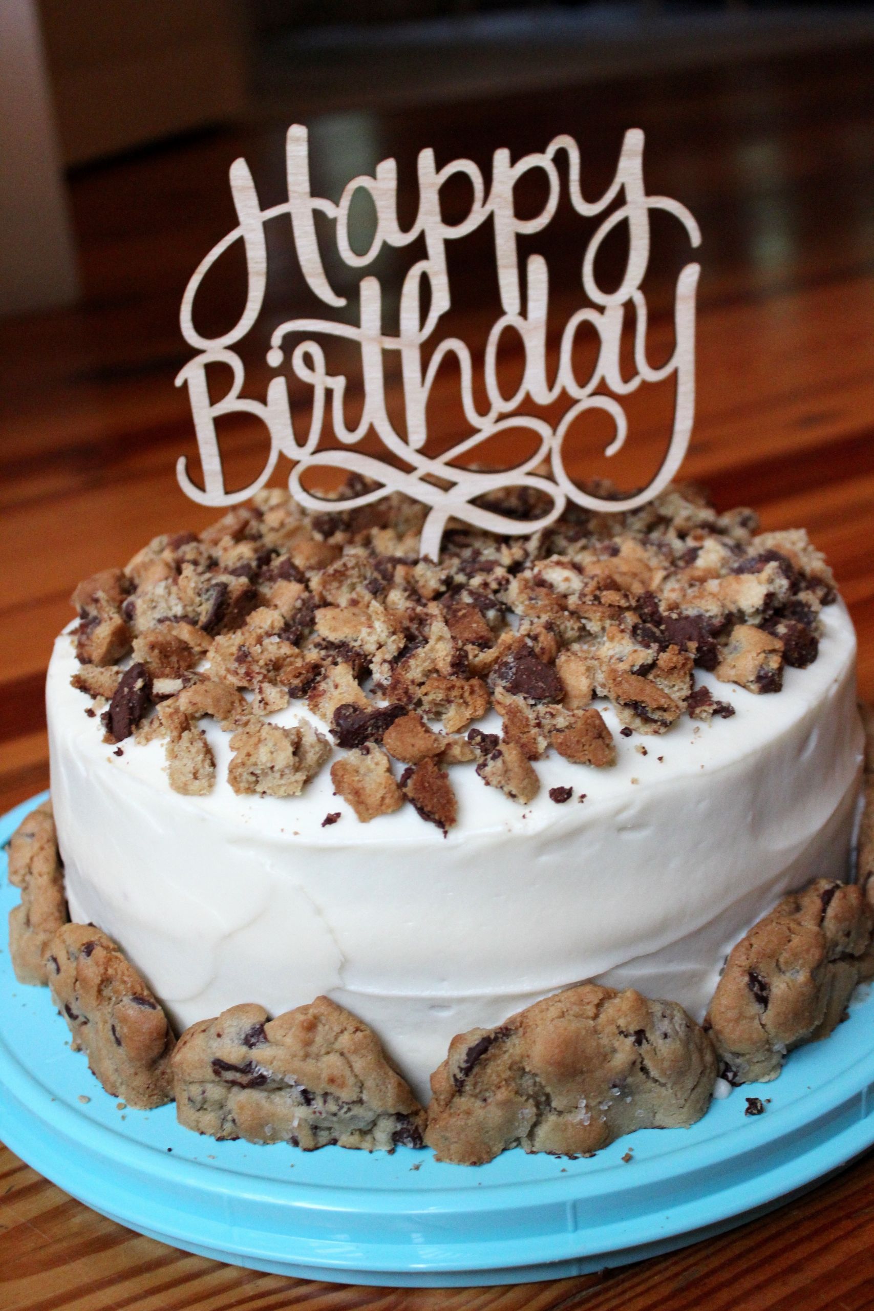 Birthday Cookie Cake Recipe
 Chocolate Chip Cookie Chocolate Birthday Cake