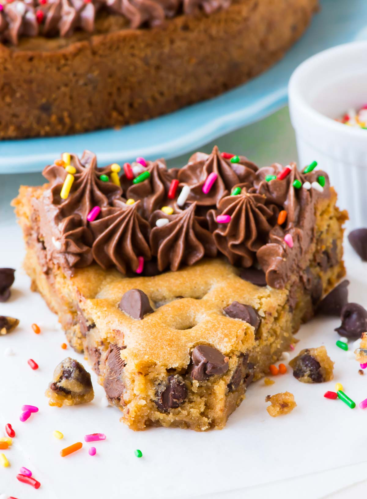 Birthday Cookie Cake Recipe
 Cookie Cake Easy Recipe from Scratch WellPlated