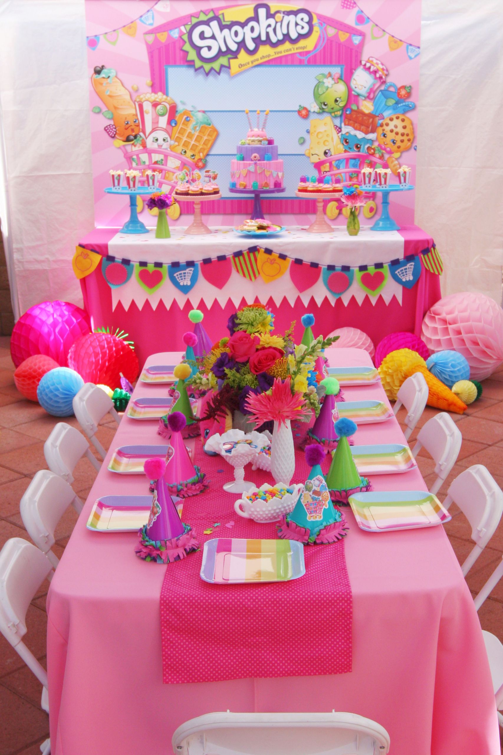 Birthday Decorations For Girls
 Shopkins Birthday Party by Minted and Vintage