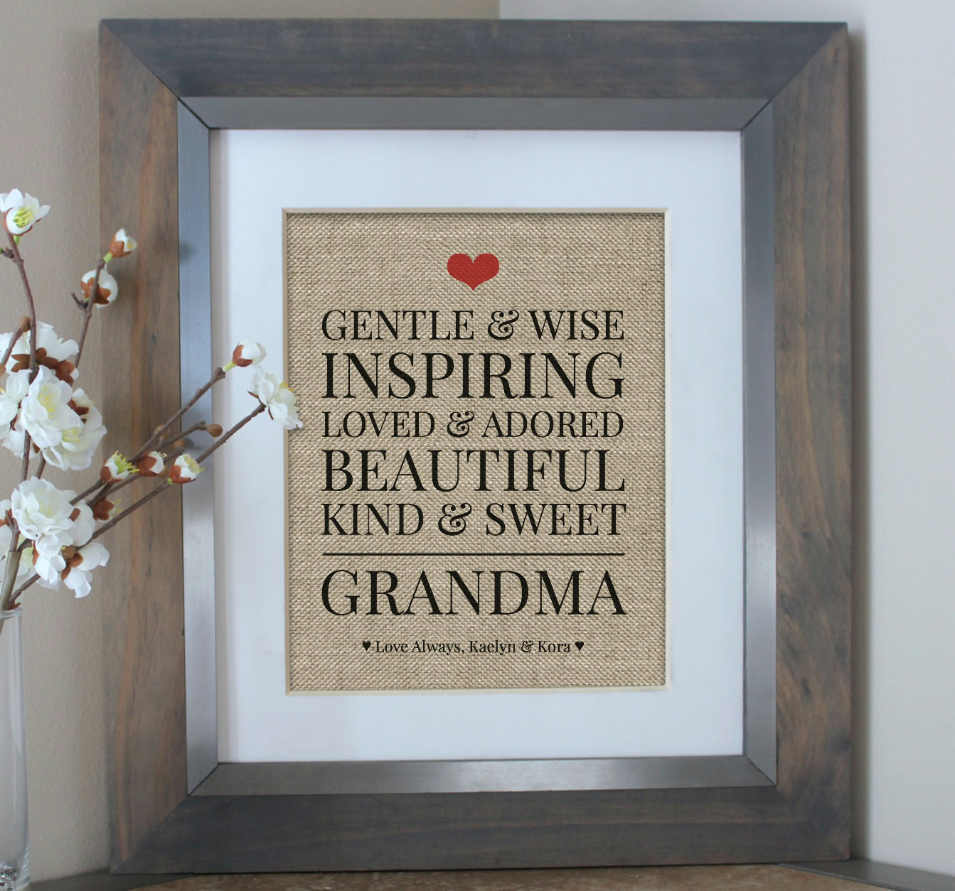 Birthday Gift For Grandma
 Grandma Gift from Kids Birthday Gift for by EmmaAndTheBean