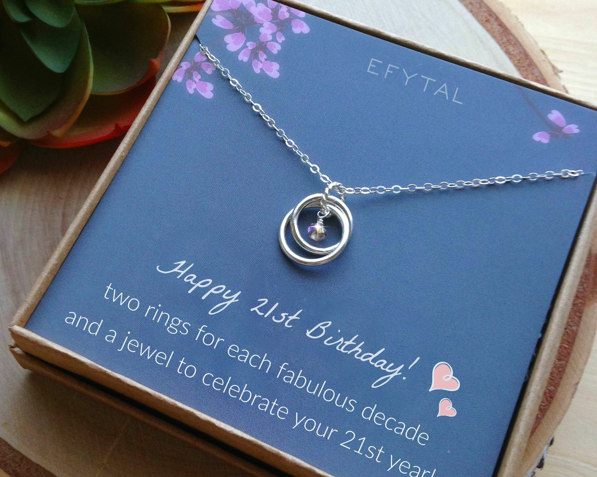 Birthday Gift Ideas For 21 Year Old Female
 21st Birthday Gifts for Her Sterling Silver 21 Year Old