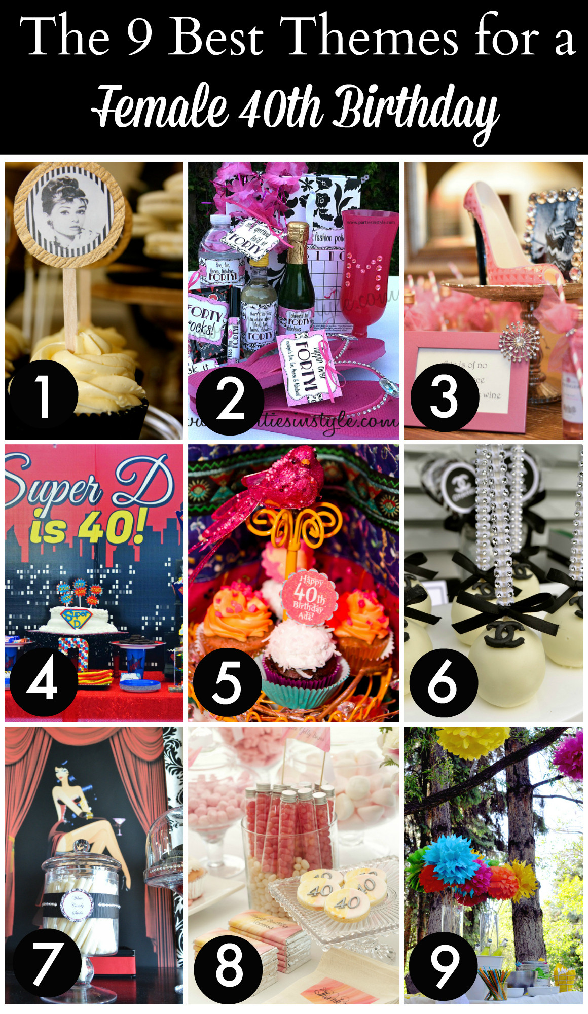 Birthday Gift Ideas For 40 Year Old Woman
 Take a look at the 12 BEST 40th Birthday Themes for Women