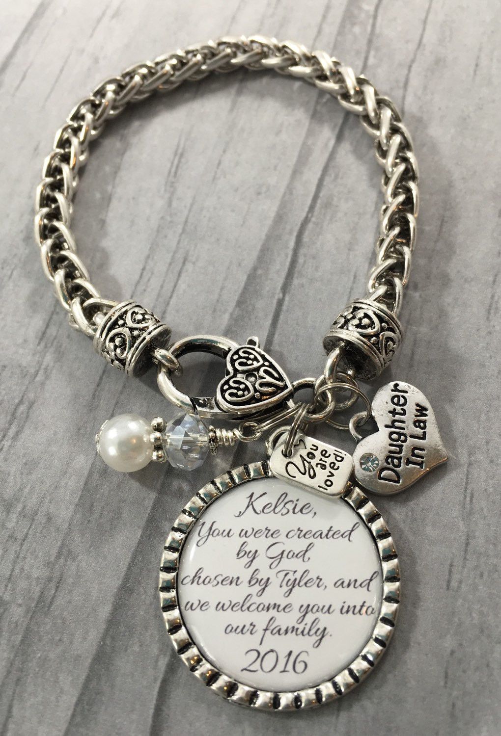 Birthday Gift Ideas For Daughter In Law
 DAUGHTER in Law BRACELET Future Daughter in Law Gift for