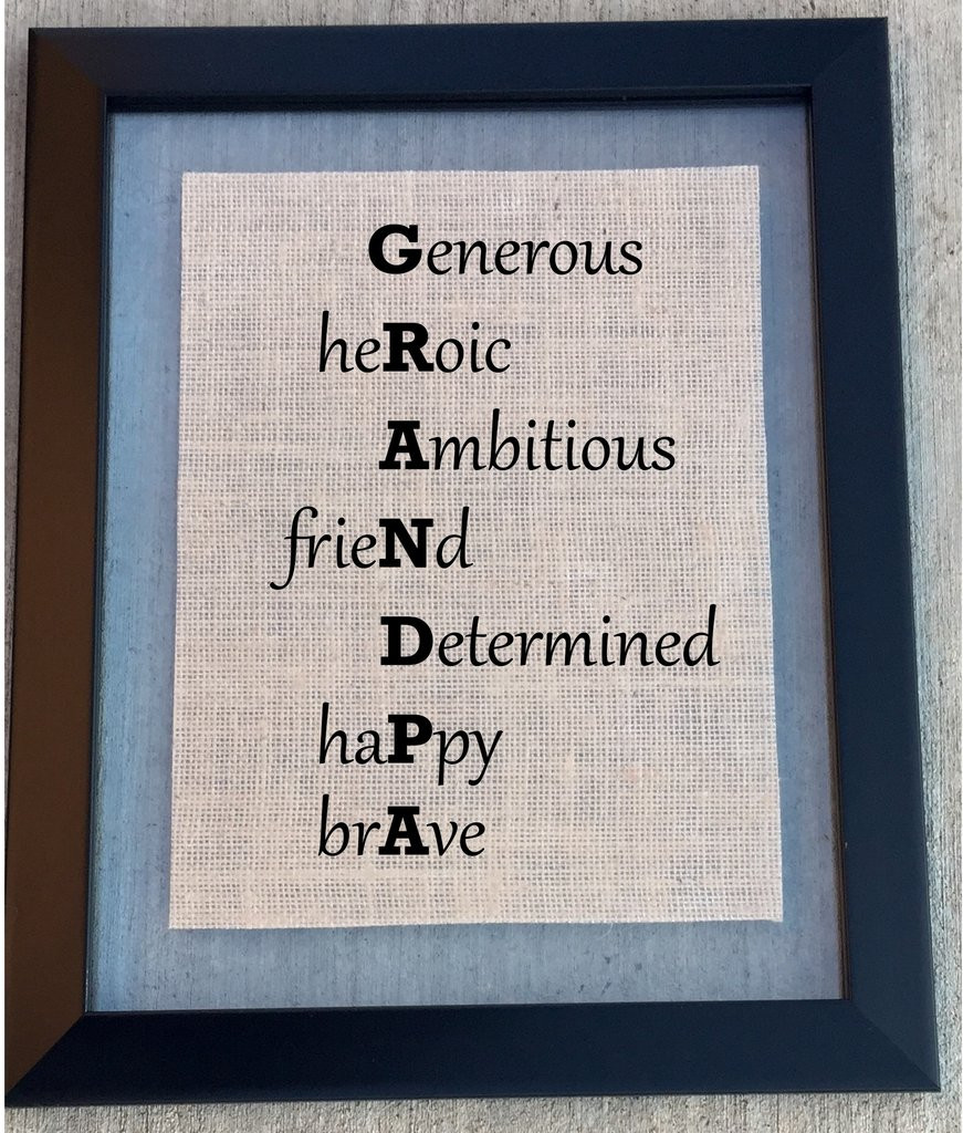 Birthday Gift Ideas For Grandpa From Grandkids
 Burlap Grandpa Sign – Knot and Nest Designs