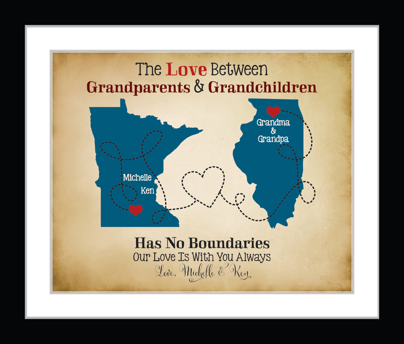 Birthday Gift Ideas For Grandpa From Grandkids
 Gift For Grandparents Personalized Grandma Gifts First Time