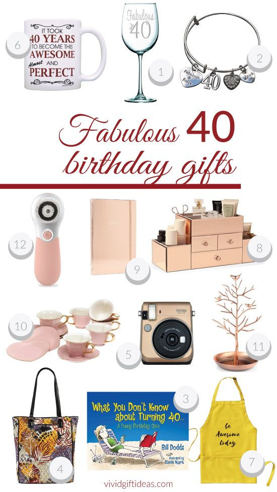 Birthday Gift Ideas For Sister Turning 40
 Fabulous 40th Birthday Presents For Her