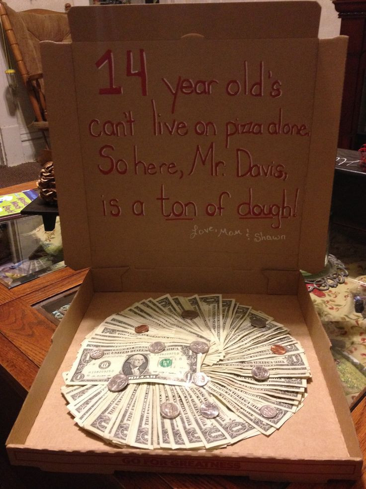 Birthday Gift Ideas For Teenage Girls 14
 14th birthday Pizza and Presents on Pinterest