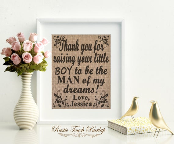 Birthday Gifts For Mother In Law
 Mother in law birthday t Mother of the by RusticTouchBurlap