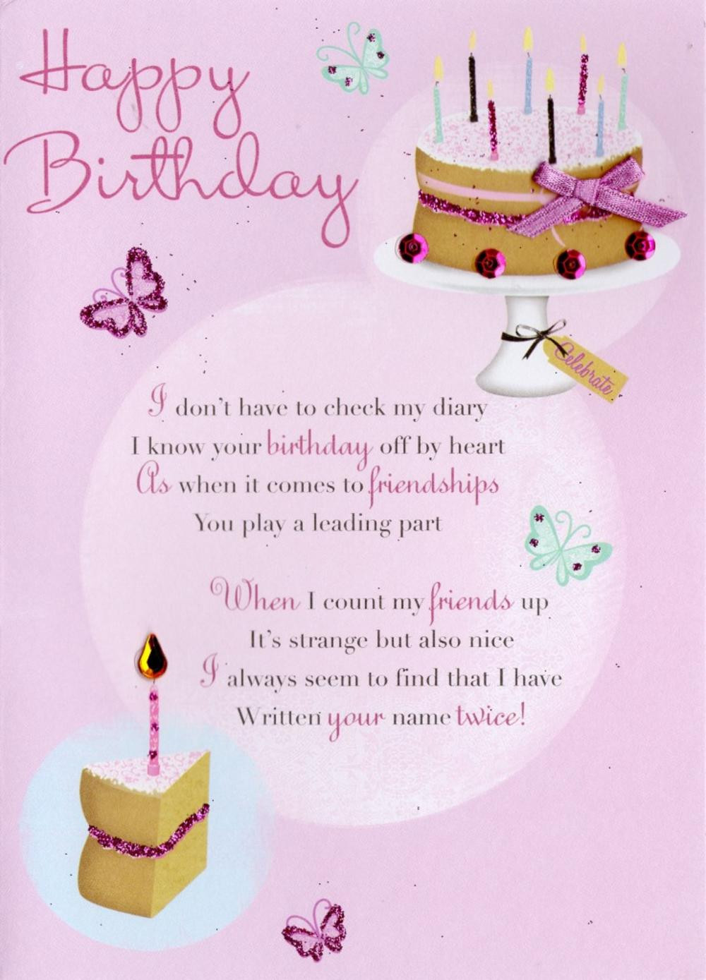 Birthday Greetings Cards
 Friend Happy Birthday Greeting Card Cards