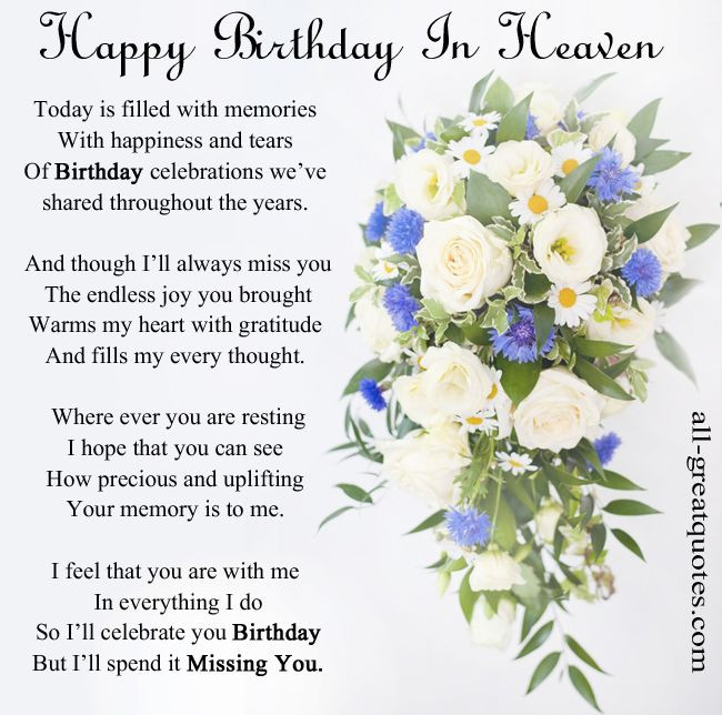 Birthday In Heaven Wishes
 heavenly birthday wishes on Pinterest
