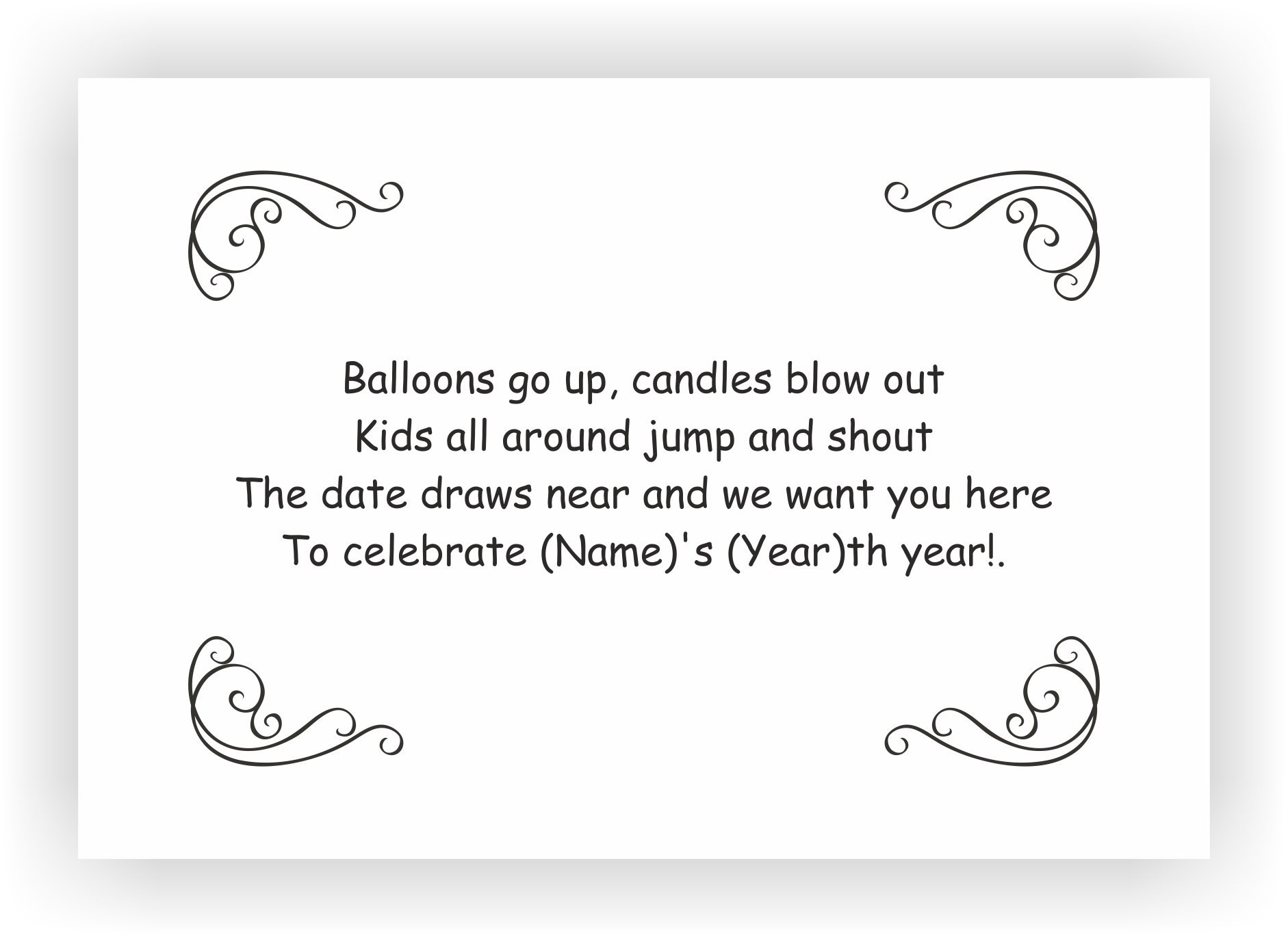 Birthday Invitation Message
 Boys Birthday Party Invitations – CHOCOCRAFT