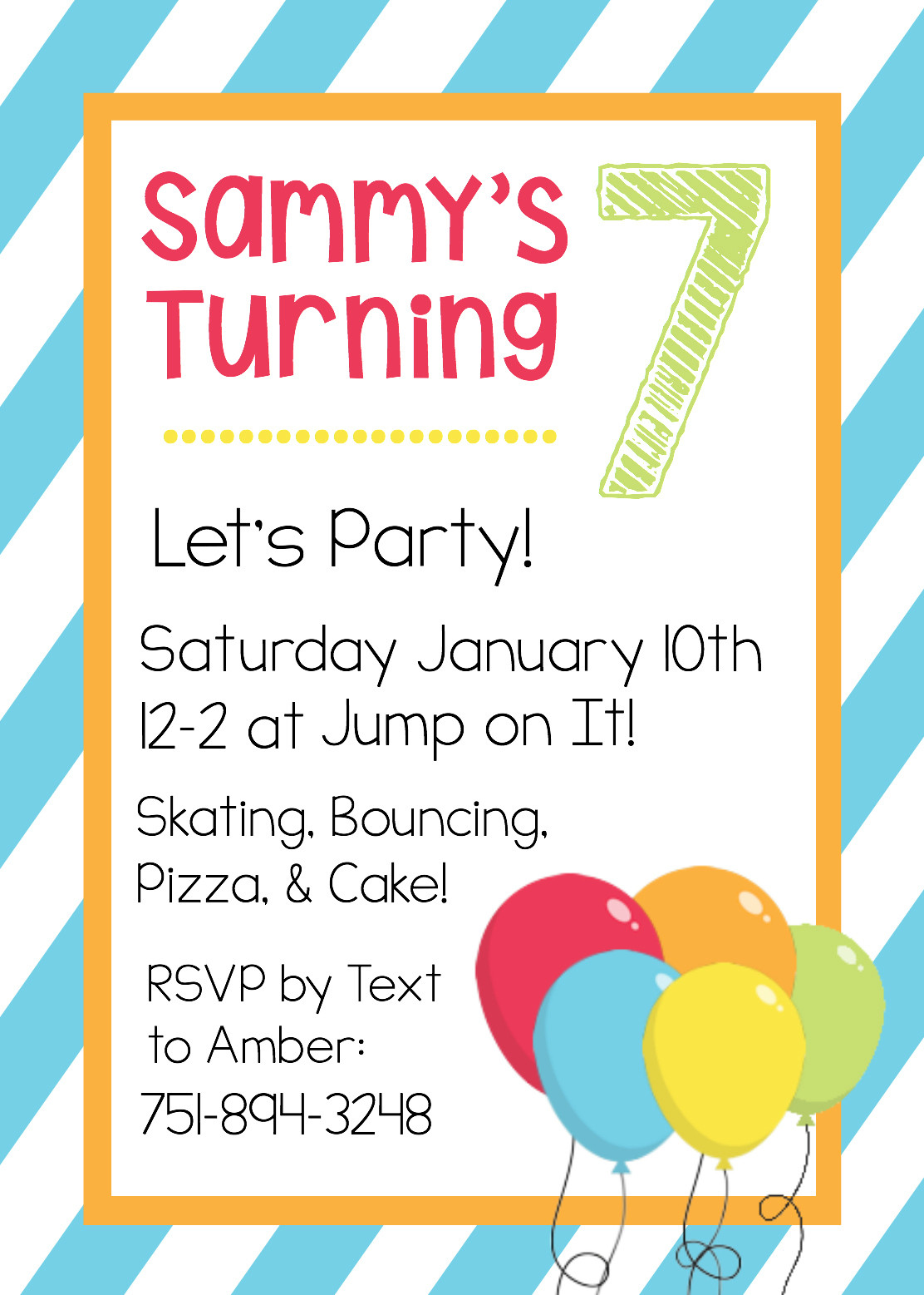 Birthday Invitation Template
 Free Printable Birthday Invitation Templates