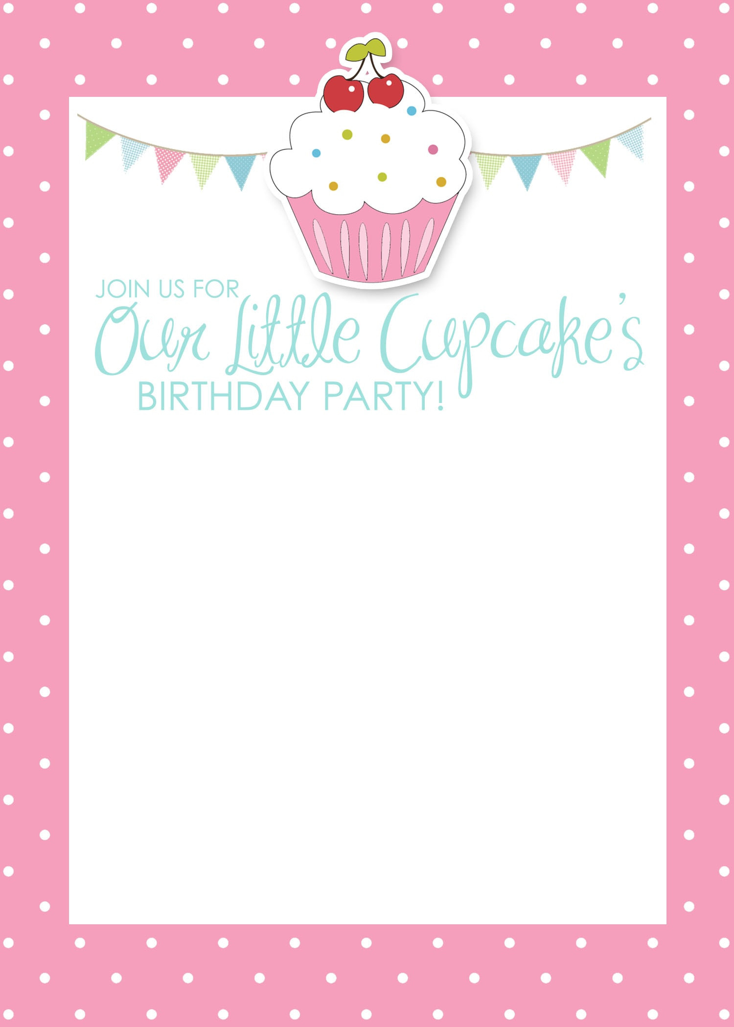 Birthday Invitations Cards
 Cupcake Birthday Party with FREE Printables How to Nest