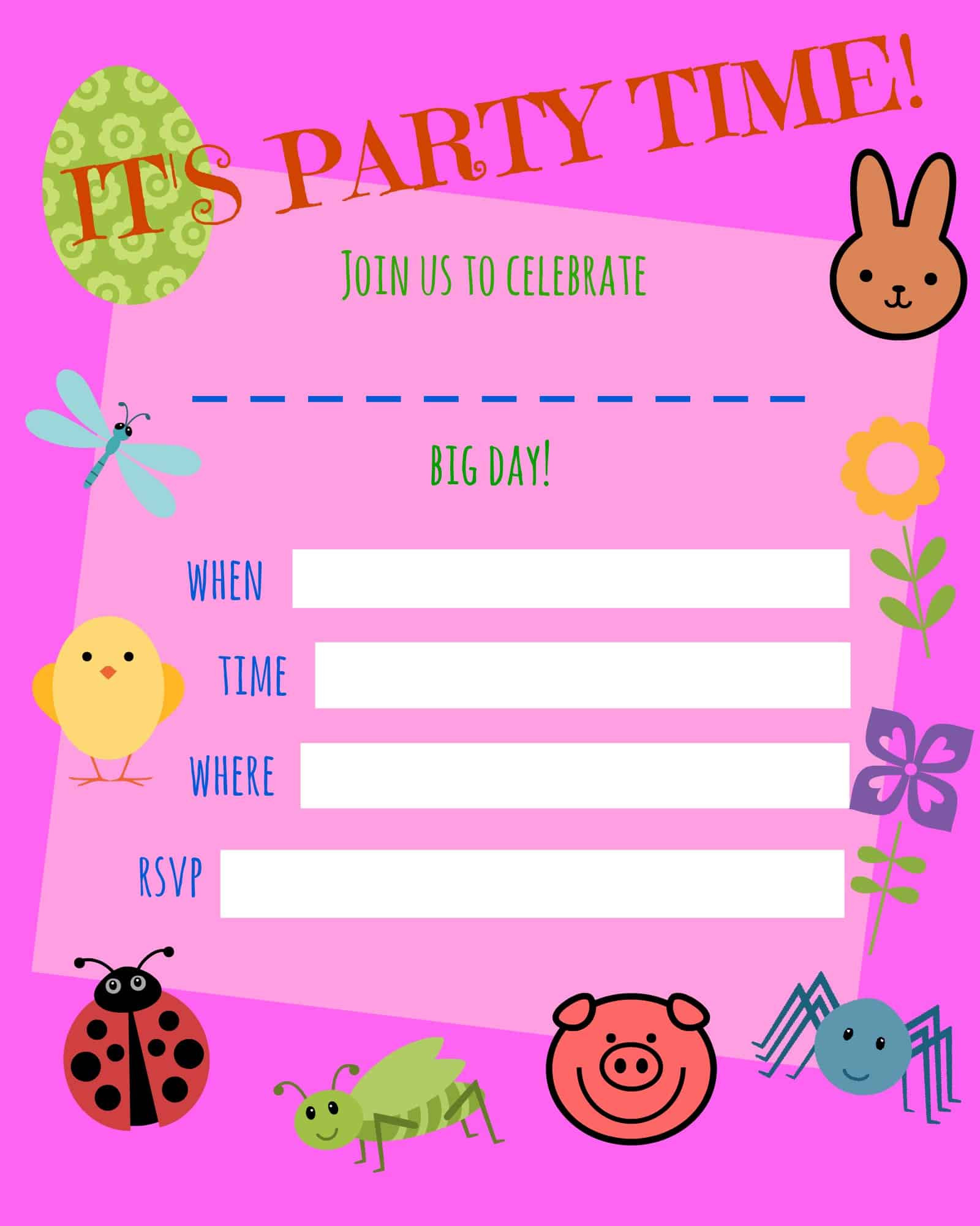 Birthday Invitations Free Printable
 Free Birthday Invitations For Girls And How To Create