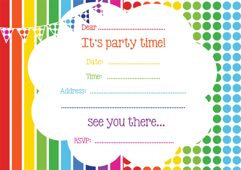 Birthday Invitations Free Printable
 Free Printable Birthday Invitations line – FREE